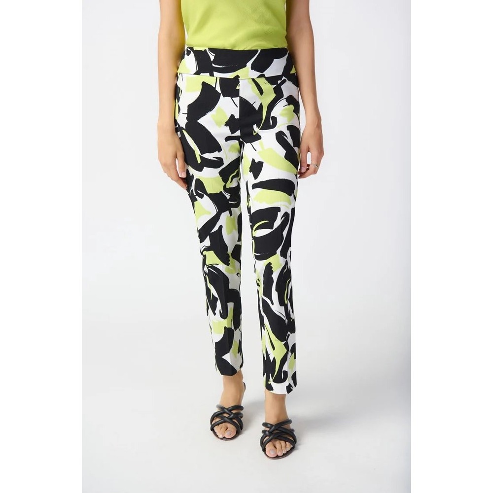 Joseph Ribkoff Abstract Print Mikkennium Pull-On Pants Women's Size 14 MSRP $159